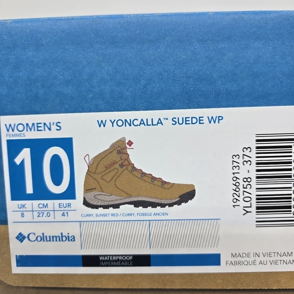 New Columbia Yoncalla Mid Women's Waterproof Hiking Boots Shoes Size 10